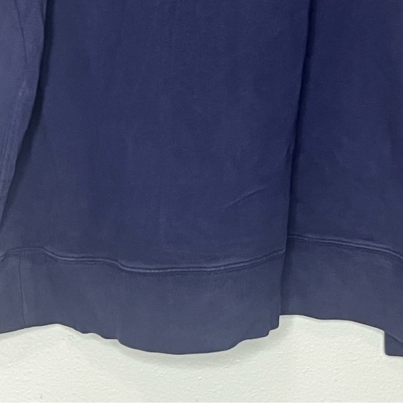 Polo Ralph Lauren Vintage Crewneck Pullover Shawl Collar Sweatshirt XXL Navy Men - Picture 6 of 10